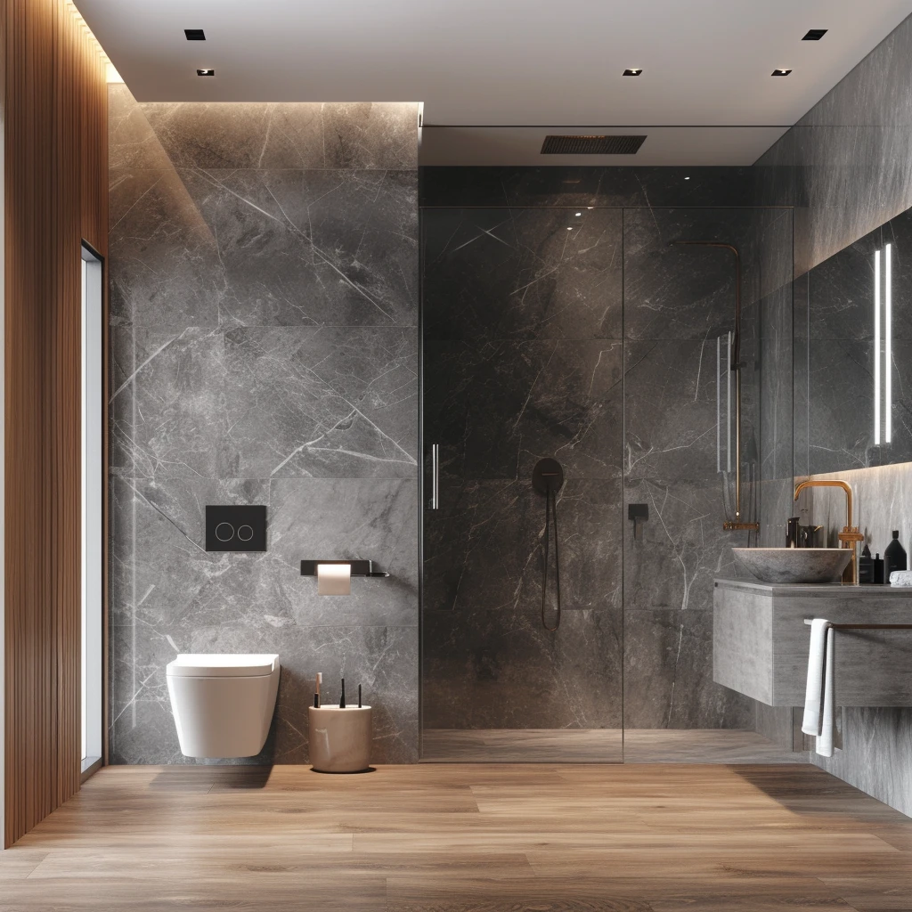 SPC bathroom Flooring