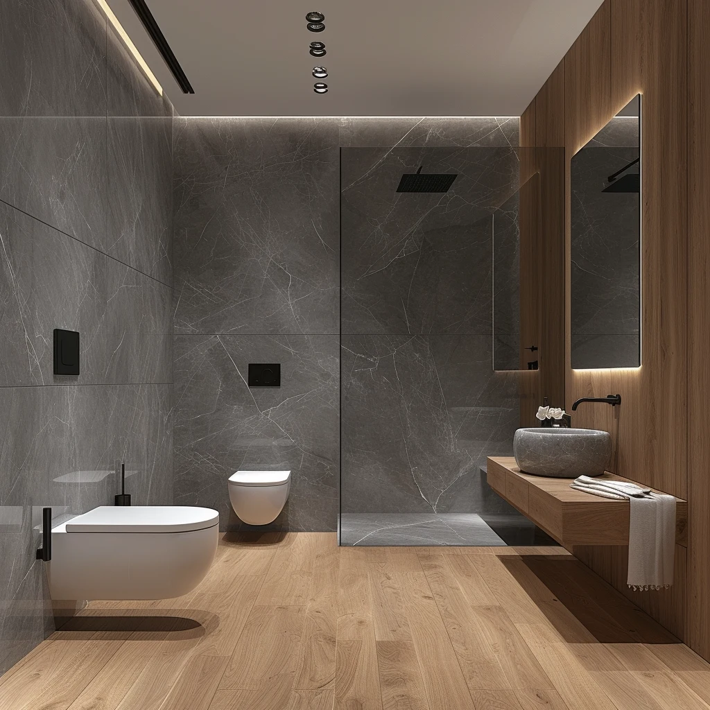 clean bathroom tiles