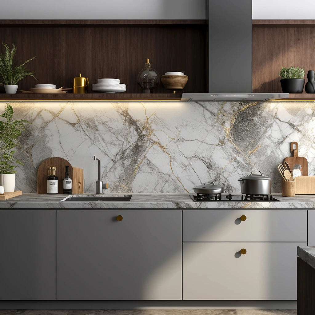 SPC panels for kitchen