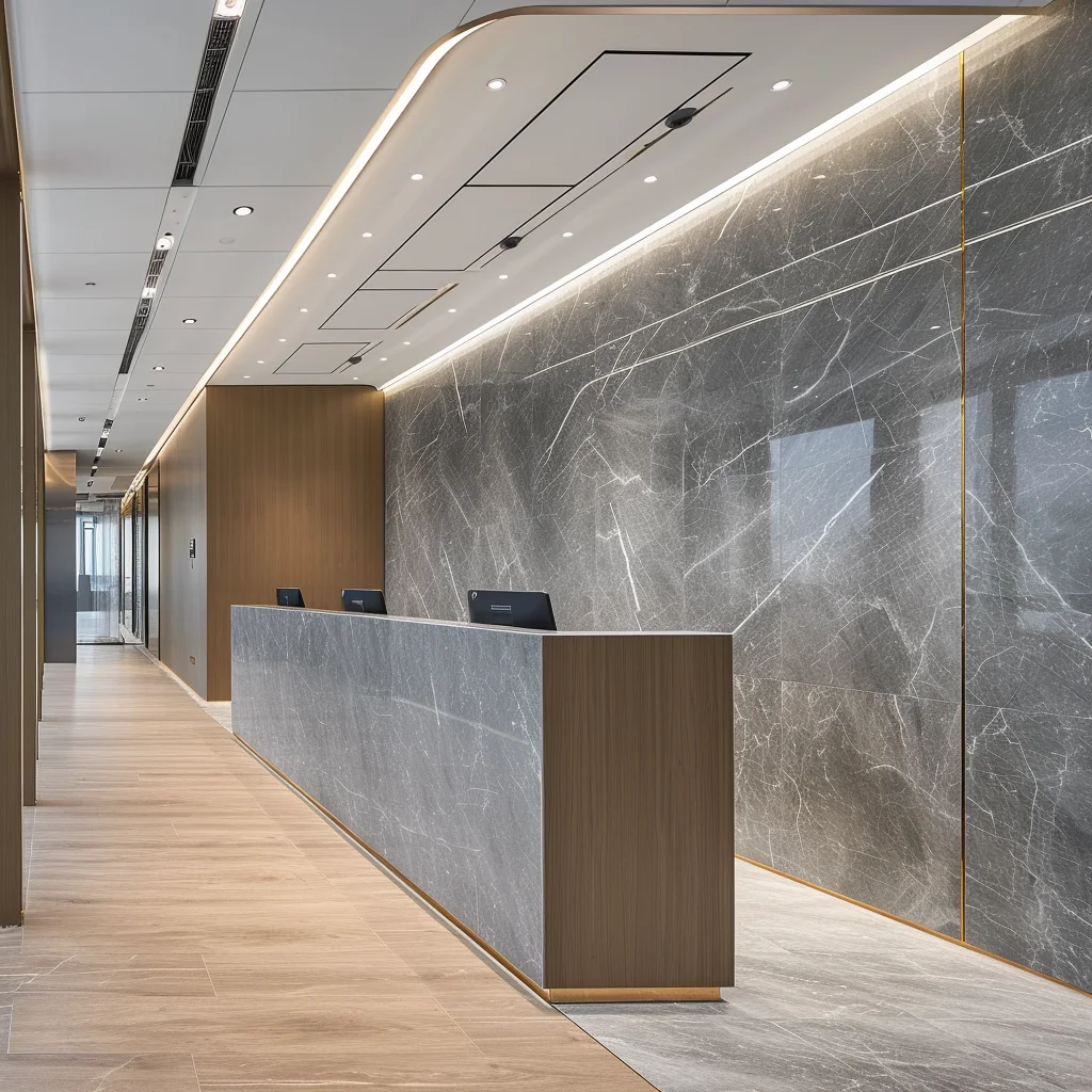 grey marble wpc wall panel