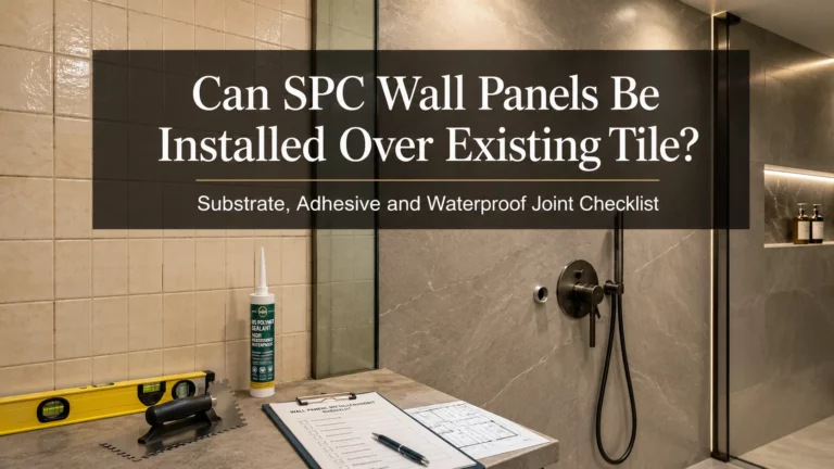 Can SPC Wall Panels Be Installed Over Existing Tile Substrate, Adhesive and Waterproof Joint Checklist